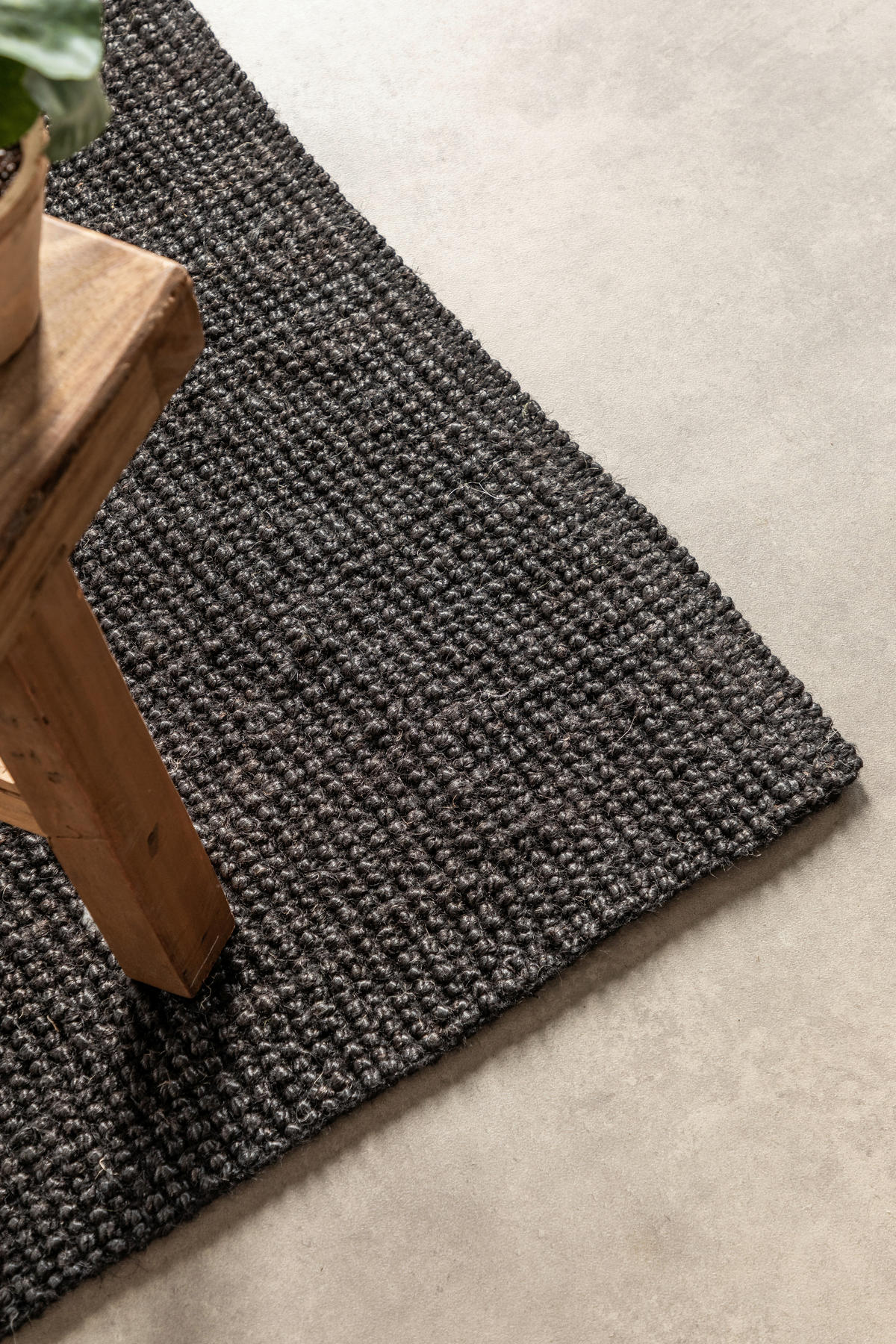 LÄUFER 80/200 cm Bouclé Schwarz  - Schwarz, Basics, Textil (80/200cm) - Linea Natura