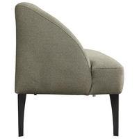 SITZBANK in Textil Hellgrün  - Schwarz/Hellgrün, Konventionell, Textil/Metall (197/85/72cm) - Moderano