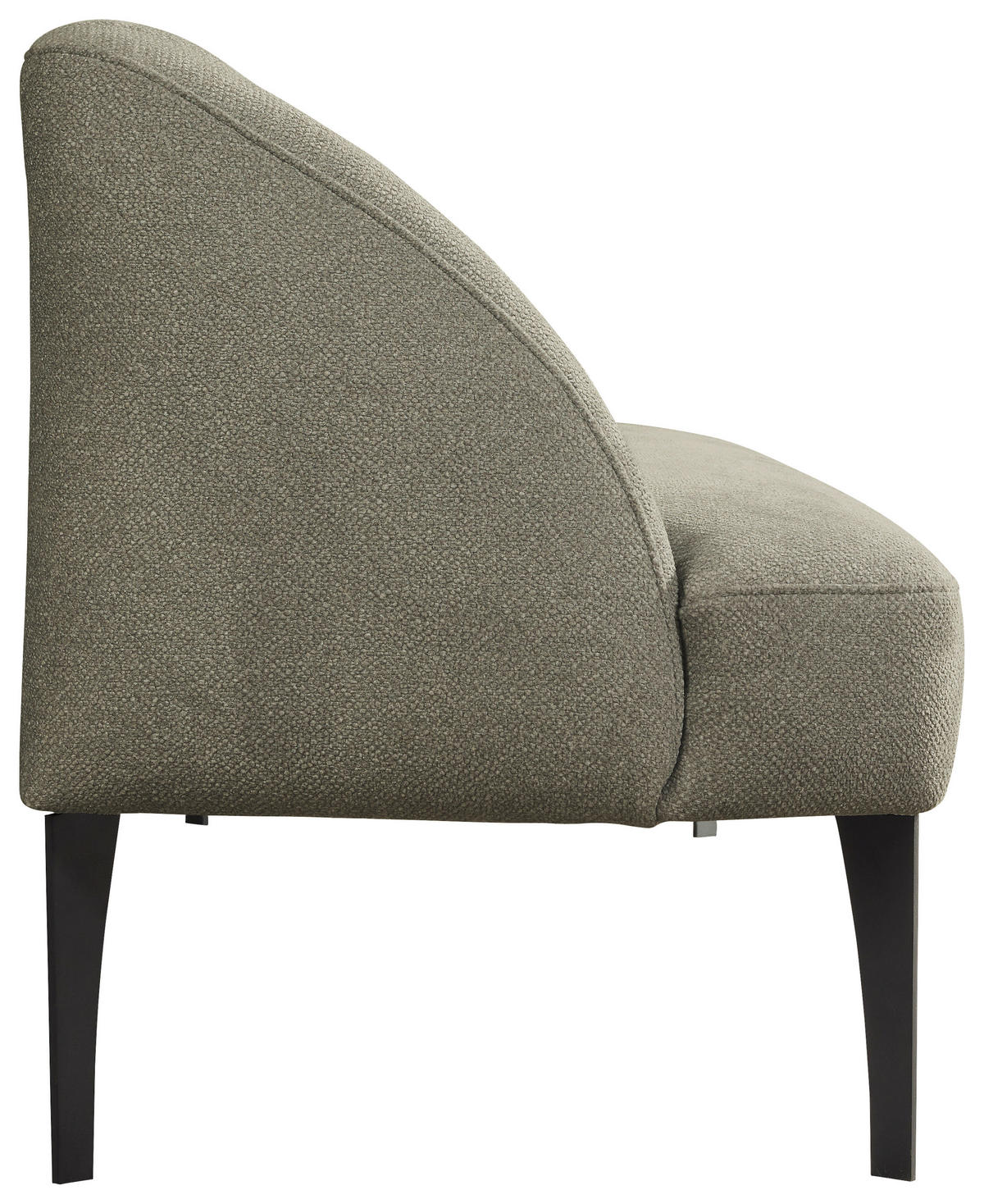 SITZBANK in Textil Hellgrün  - Schwarz/Hellgrün, Konventionell, Textil/Metall (197/85/72cm) - Moderano