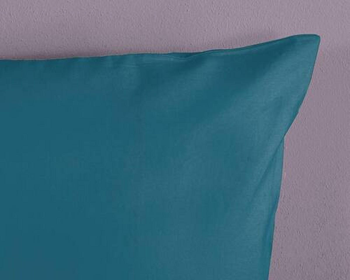 BETTWÄSCHE Uni Petrol Satin 135/200 cm  - Petrol, Basics, Textil (135/200cm)