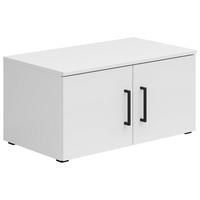AUFSATZSCHRANK 70/35/40 cm   - Weiss/Schwarz, Modern, Holzwerkstoff/Kunststoff (70/35/40cm) - Carryhome