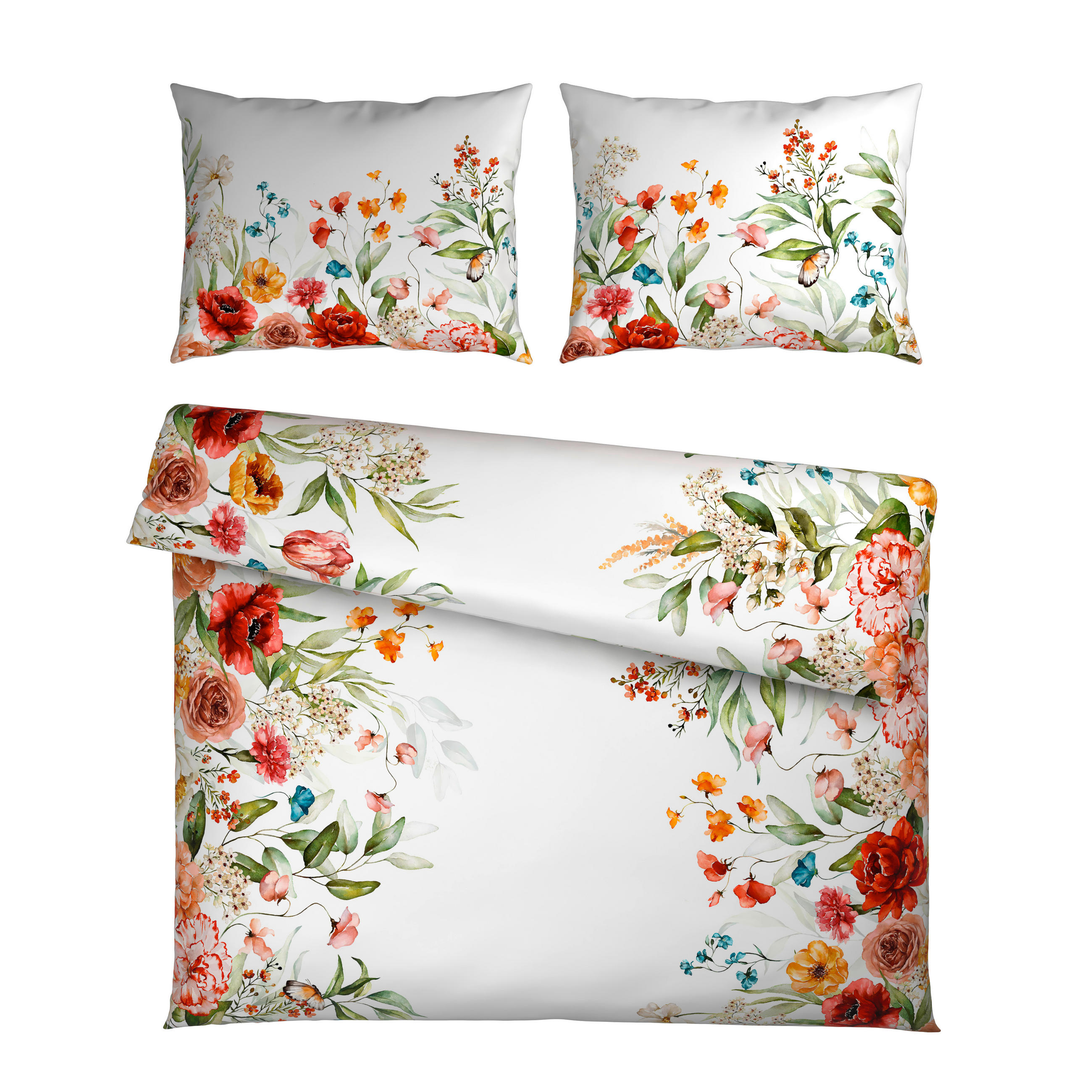 OBOJESTRANSKA POSTELJNINA 200/200 cm saten bela  - bela, Basics, tekstil (200/200cm) - Esposa