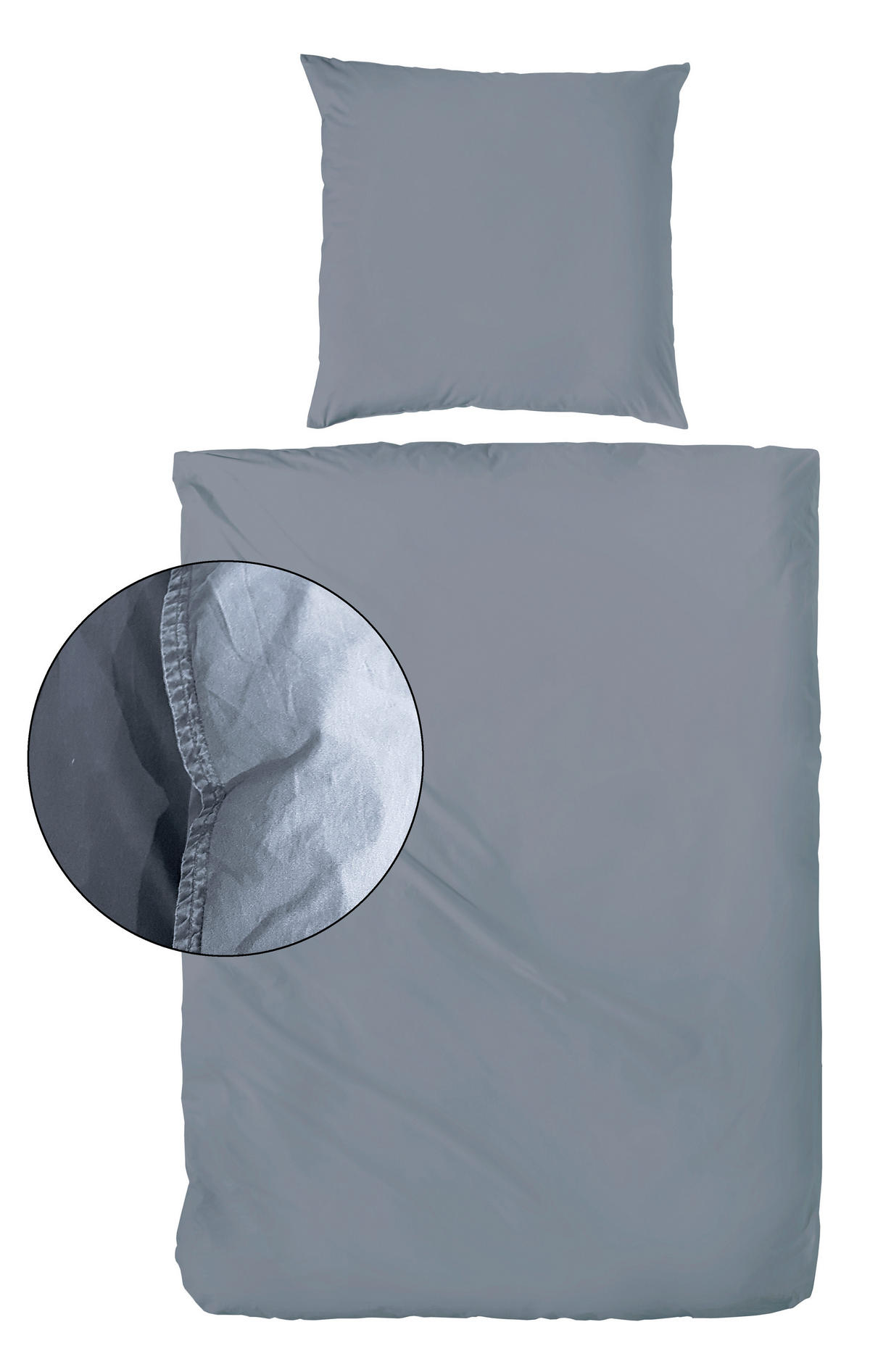 BETTWÄSCHE Renforcé 155/220 cm  - Blau, Basics, Textil (155/220cm)