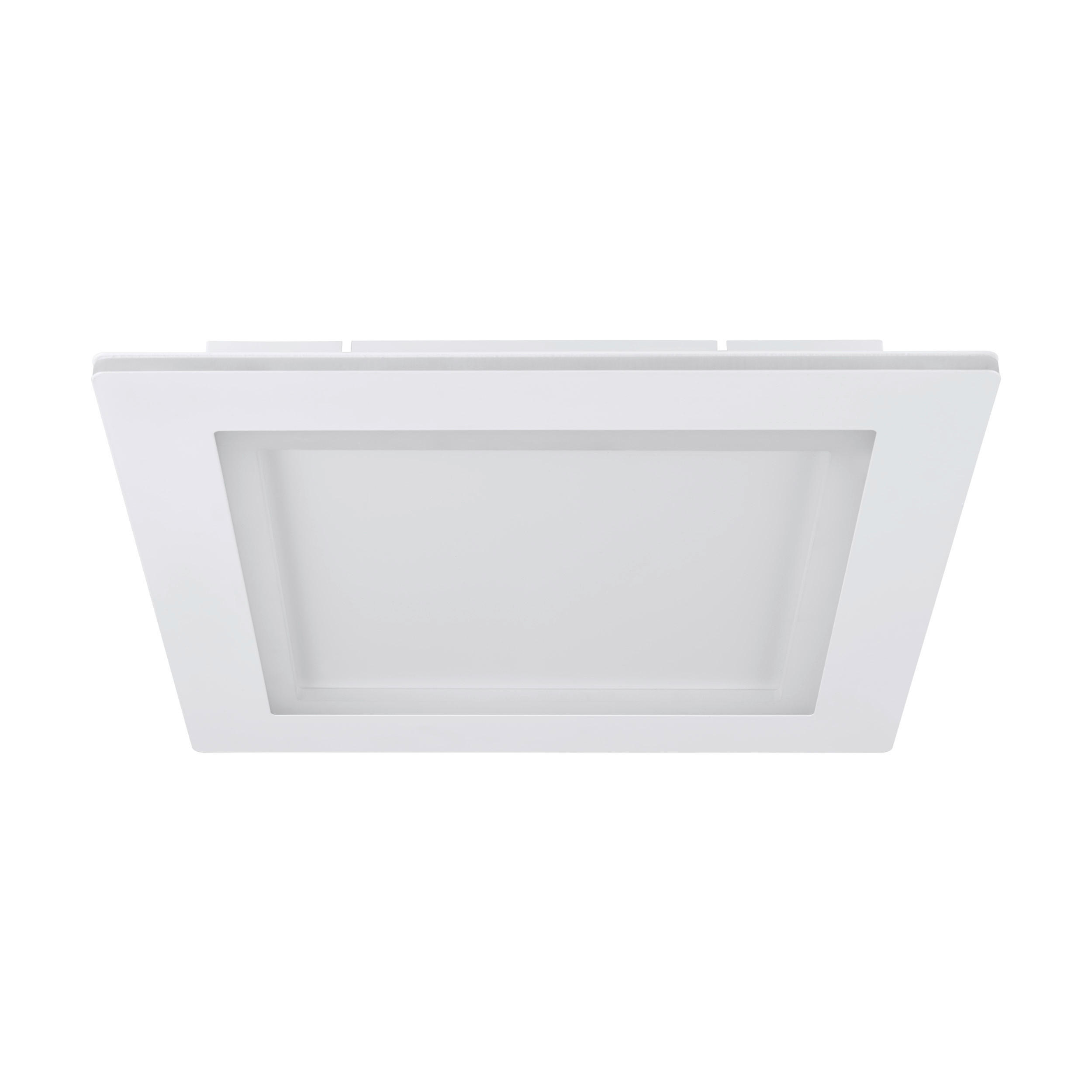 LED-DECKENLEUCHTE Padrogiano  Smart 45/45/10 cm   - Weiß, Basics, Kunststoff/Metall (45/45/10cm) - Eglo