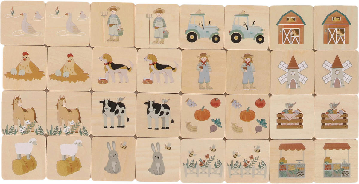 MEMORY  - Multicolor, Trend, Holz/Holzwerkstoff - Avelia