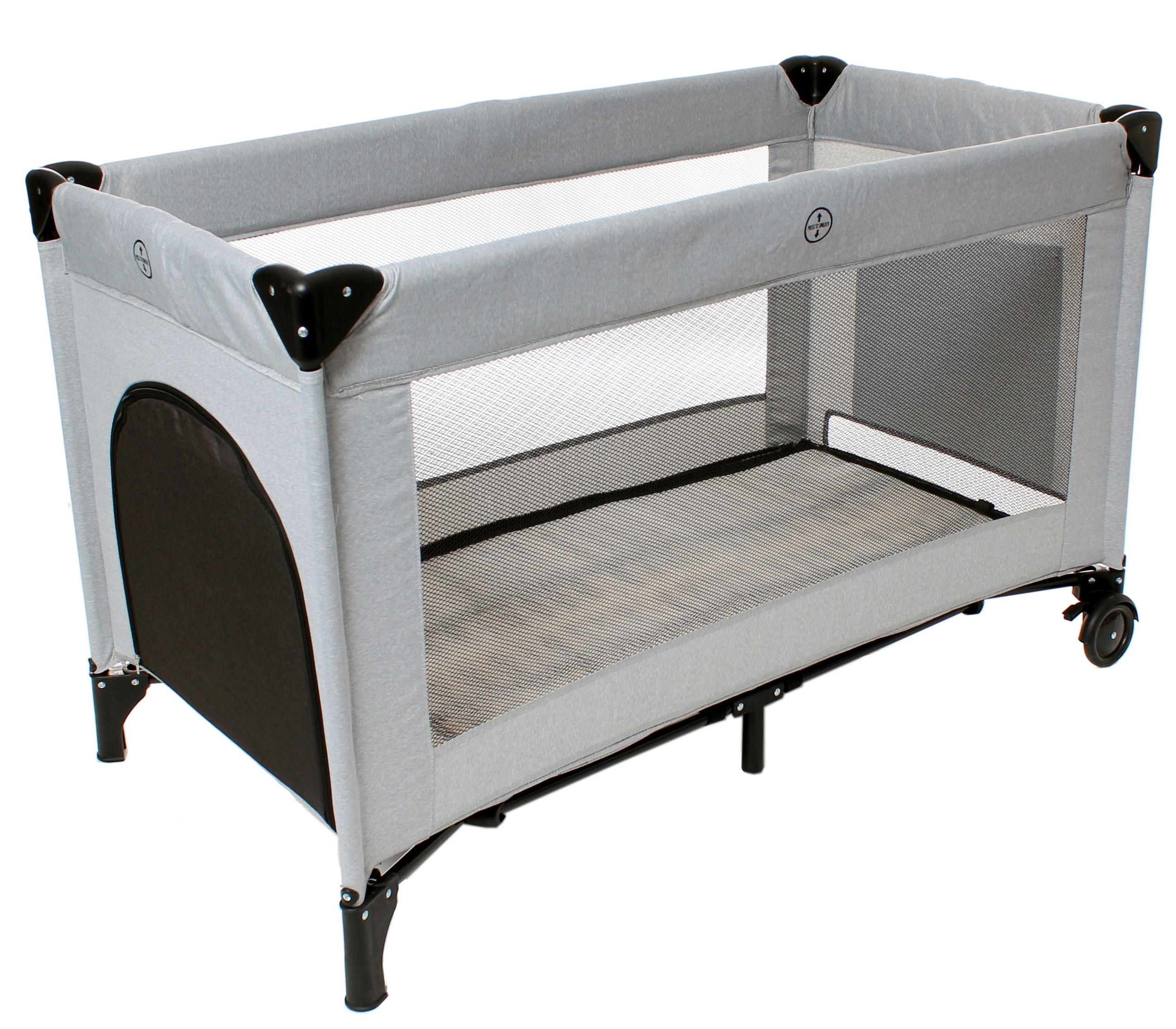 REISEBETT Fresh Air Grau  - Grau, Basics, Holz/Kunststoff (65/78/125cm) - Osann
