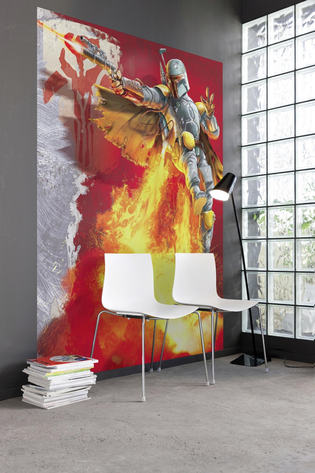 FOTOTAPETE Star Wars  - Gelb/Rot, LIFESTYLE, Papier (184/254cm) - Disney