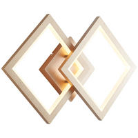 STROPNA LED-SVETILKA  GWYN /950 lm/3000 K// - zlate barve/barve aluminija, Trend, kovina/umetna masa (44,5/28,5/7cm)