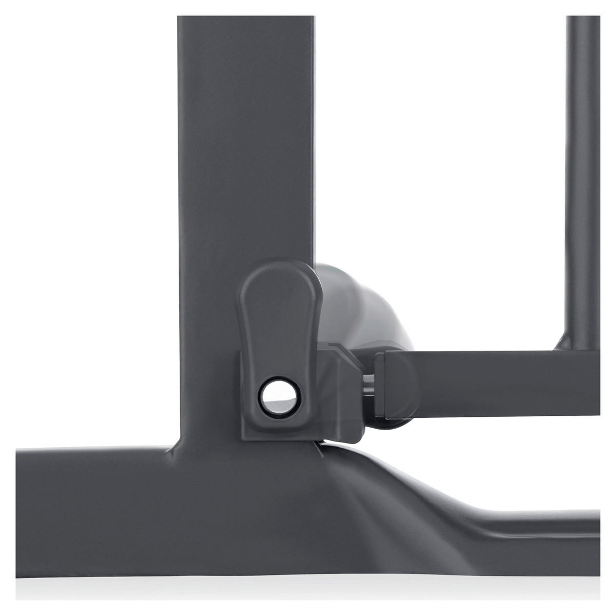 ZAŠTITNA OGRADICA ZA VRATA - tamnosiva, Osnovno, metal/plastika (75 - 80/77cm) - Hauck