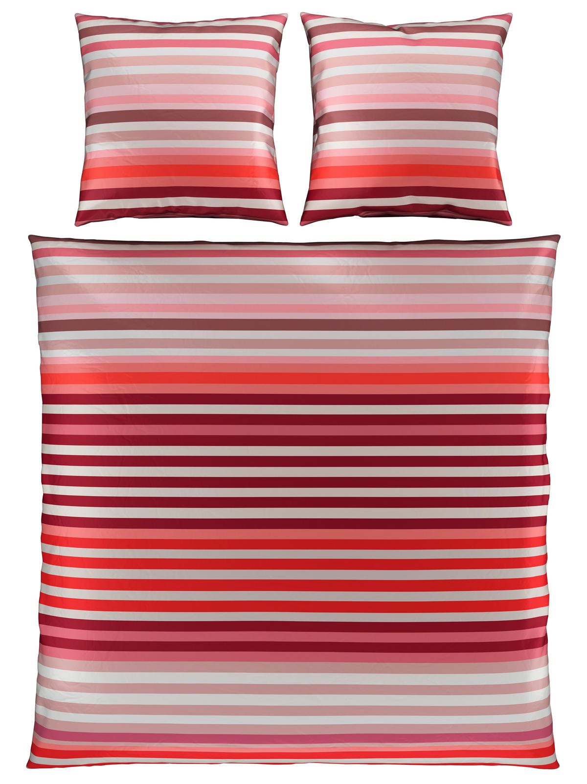 BETTWÄSCHE Arai Satin 200/200 cm  - Rot, Basics, Textil (200/200cm) - Novel