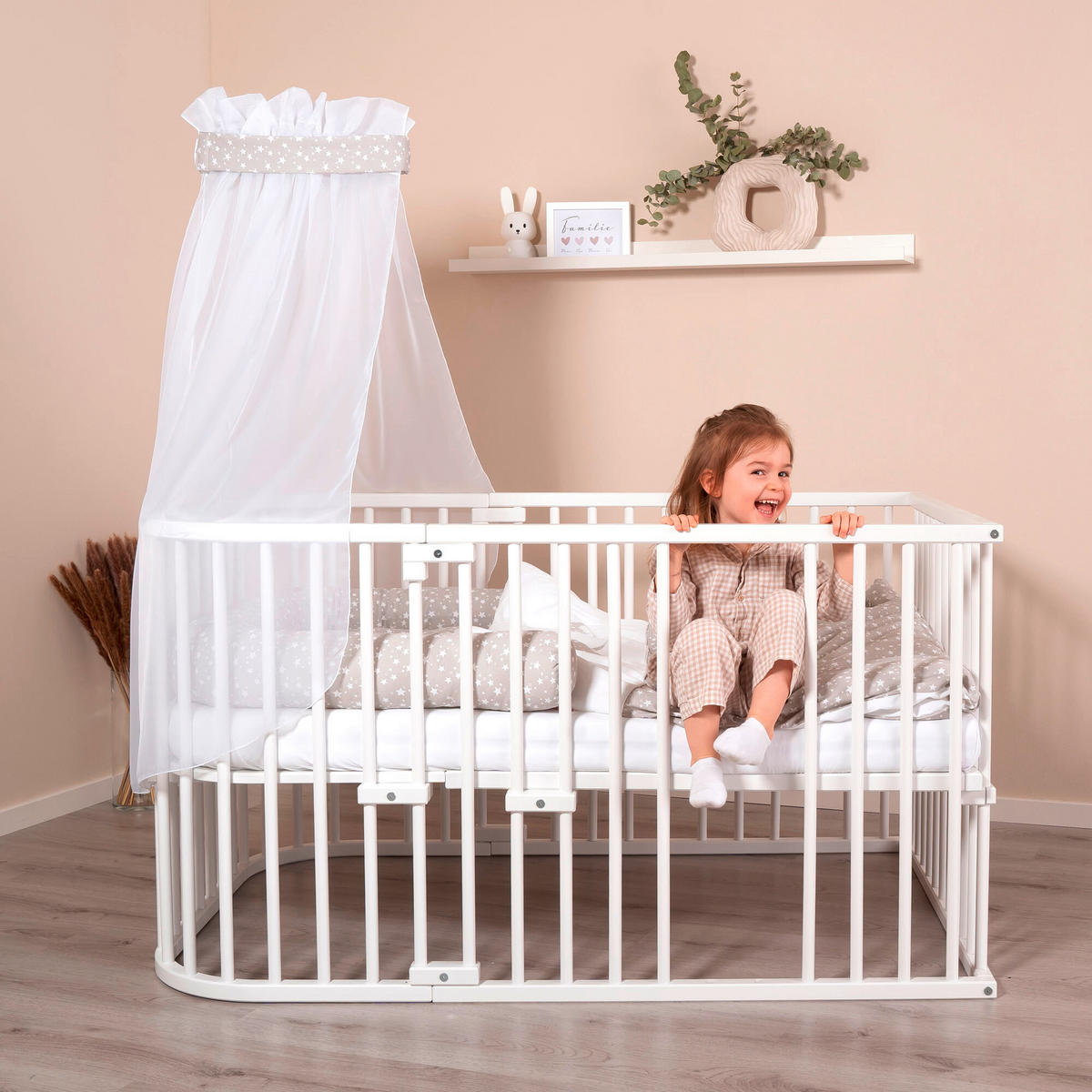 MOSKITONETZ  - Weiß, Basics, Textil (310/160/0,1cm) - Babybay