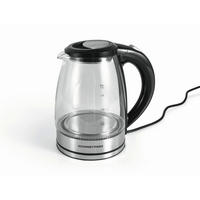 WASSERKOCHER GOURMETMAXX  - Edelstahlfarben/Schwarz, Basics, Glas/Kunststoff (20,5/15/23cm) - GOURMETMAXX