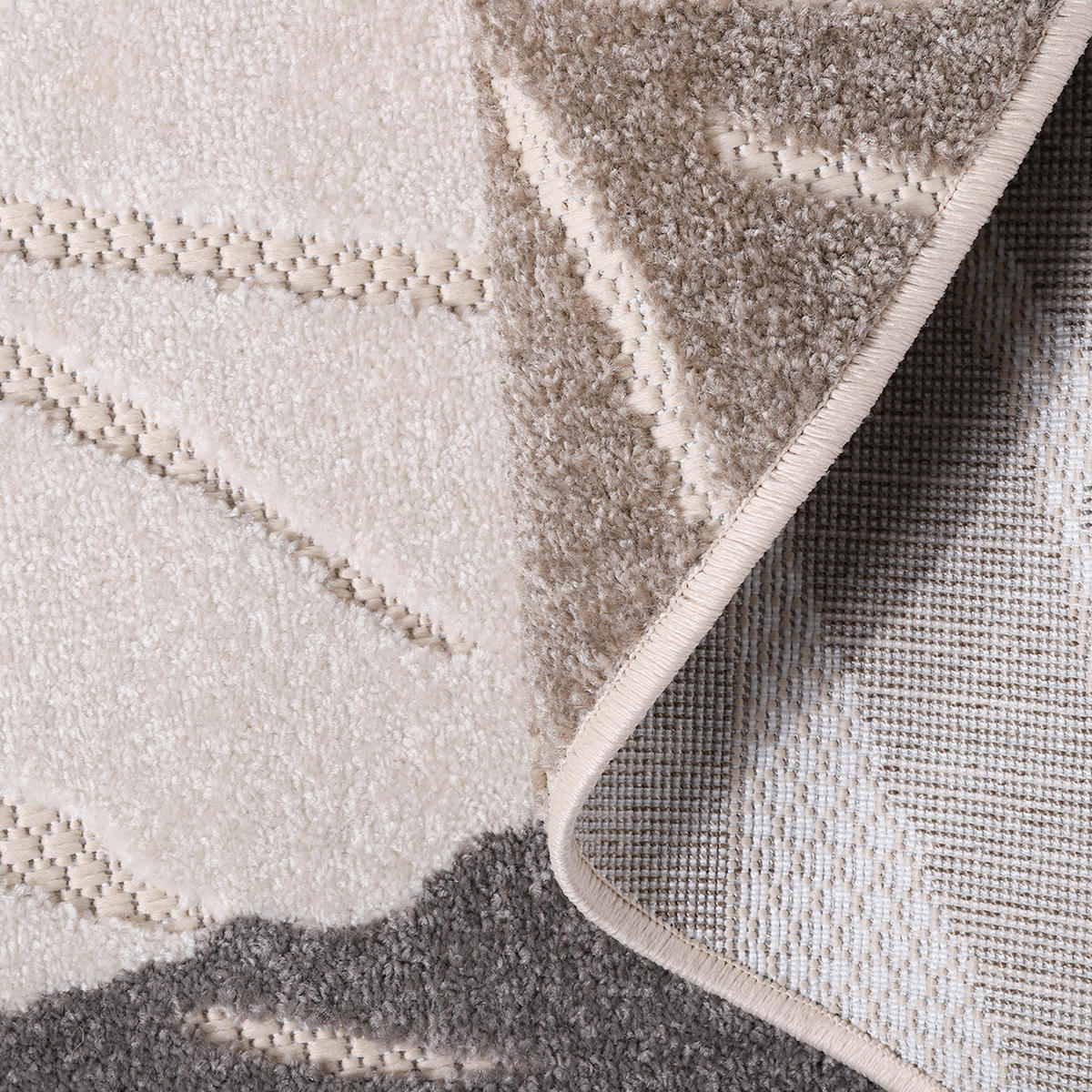 TEPIH ZA UNUTAR./VANJ. UPORAB  120 cm  smeđa, bež  Floral  - bež/smeđa, Lifestyle, tekstil/plastika (120cm)