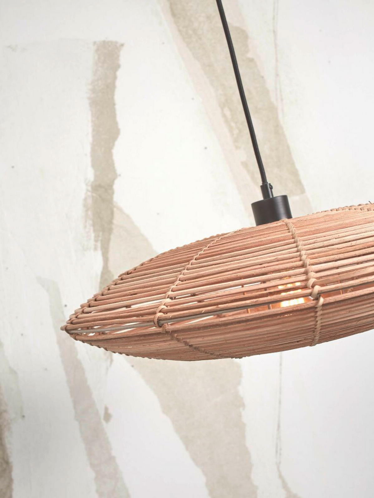 HÄNGELEUCHTE GOOD&MOJO 55/55/14 cm   - Naturfarben, Trend, Holz (55/55/14cm) - Good & Mojo