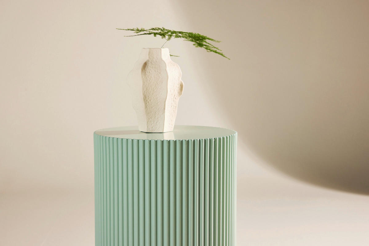 BEISTELLTISCH Pappel Hellgrün zylindrisch  - Hellgrün, MODERN, Holz (30,5/50cm) - Livetastic