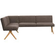 ECKBANK 172/238 cm  in Braun  - Eichefarben/Braun, KONVENTIONELL, Holz/Textil (172/238cm) - Linea Natura