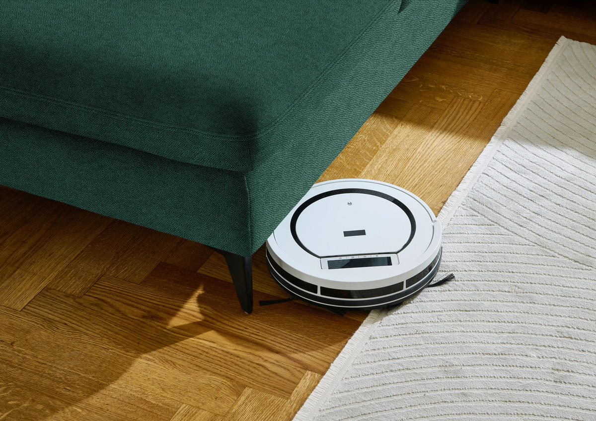 WOHNLANDSCHAFT Chenille Waldgrün  - Waldgrün/Schwarz, Design, Textil/Metall (255/369/198cm) - Beldomo Style