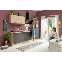 KUCHYŇSKÁ LINKA VE120 280 - šedá/barvy dubu, Basics, kompozitní dřevo (280cm) - Venda