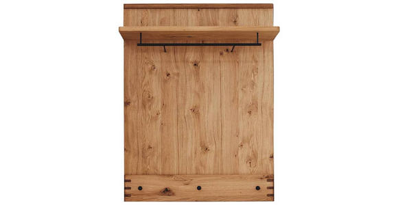 GARDEROBENPANEEL in 90/120/30 cm - Wildeiche, Natur, Holz/Holzwerkstoff (90/120/30cm) - Waldwelt