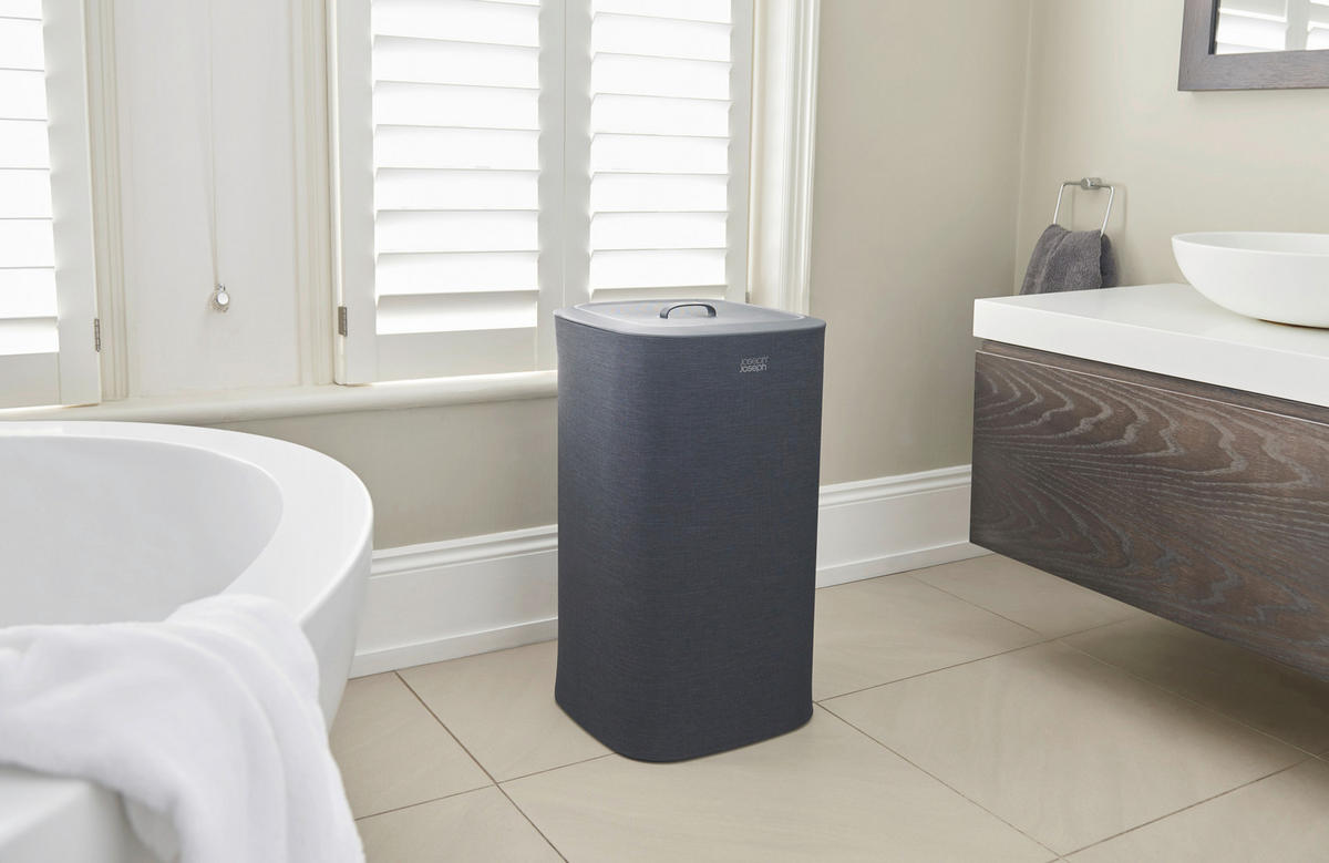 KOŠARA ZA PERILO - črna, Basics, tekstil (39,5/71/39,5cm) - Joseph Joseph