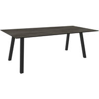 GARTENTISCH Kunststoff Grau rechteckig  - Anthrazit/Grau, MODERN, Kunststoff/Metall (220/100/75cm) - Stern