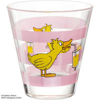 TRINKGLAS 215 ml  - Hellrosa/Gelb, KONVENTIONELL, Glas (8,5/9/8,5cm) - Leonardo