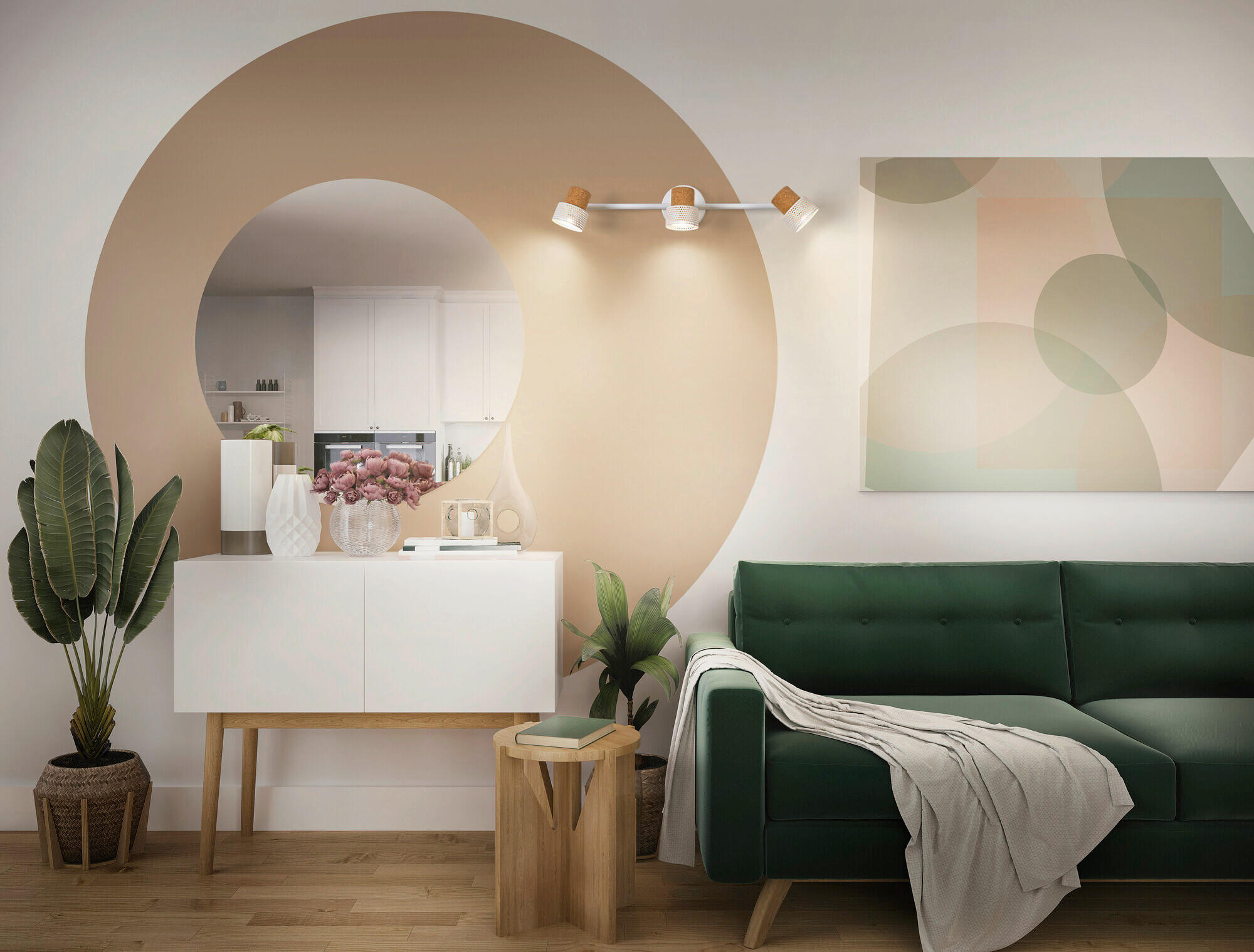 LED-STRAHLER 57,7/10/13,6 cm   - Weiß, Basics, Holz/Metall (57,7/10/13,6cm) - Osram