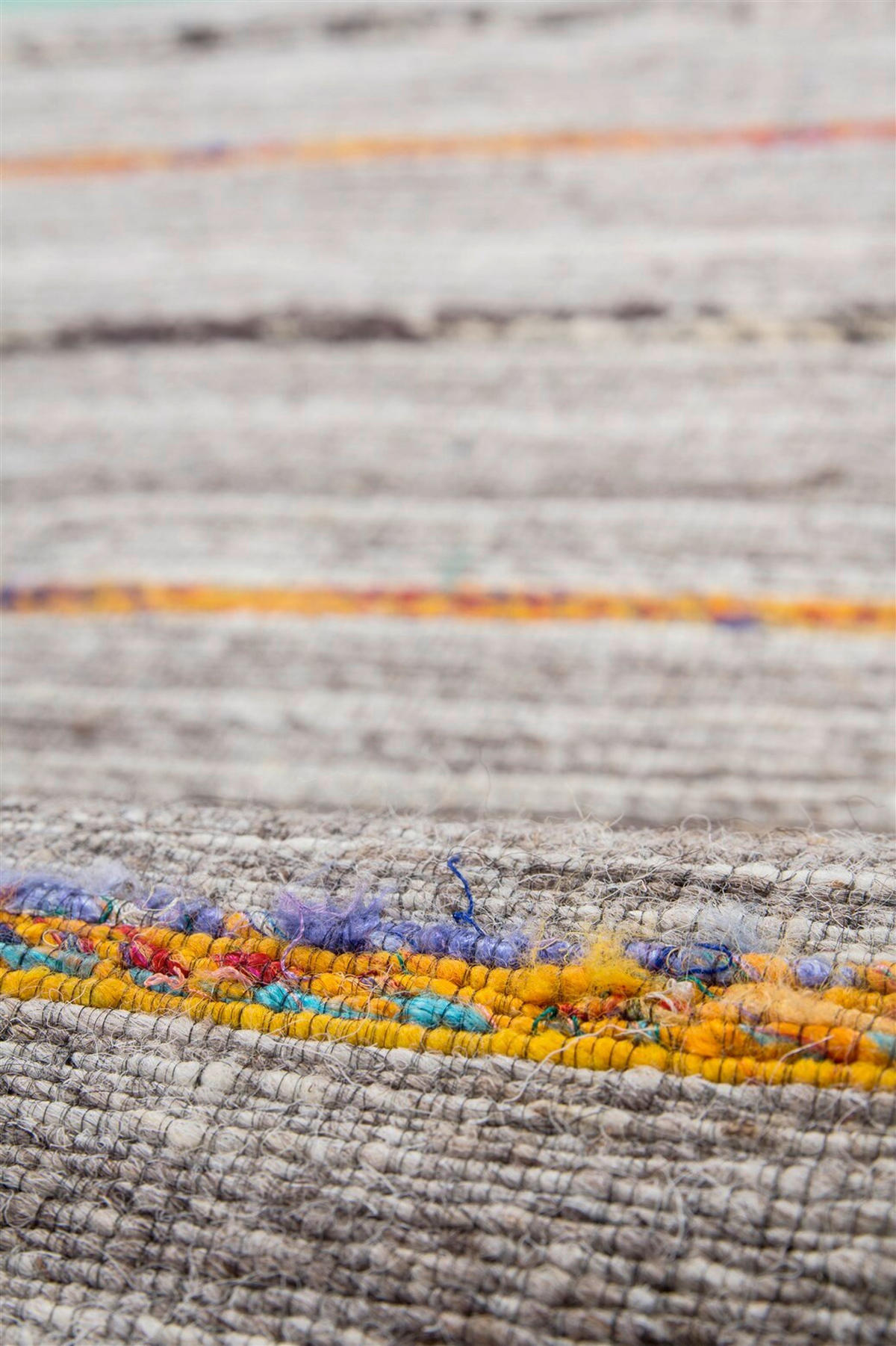 HANDVÄVD MATTA 120/170 cm  - orange/naturfärgad, Basics, textil (120/170cm) - Kayoom
