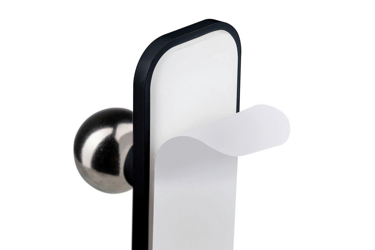 AKKU-TISCHLEUCHTE Varia Magnetic 11/13,8/37,2 cm   - Schwarz, Basics, Kunststoff/Metall (11/13,8/37,2cm) - Paulmann