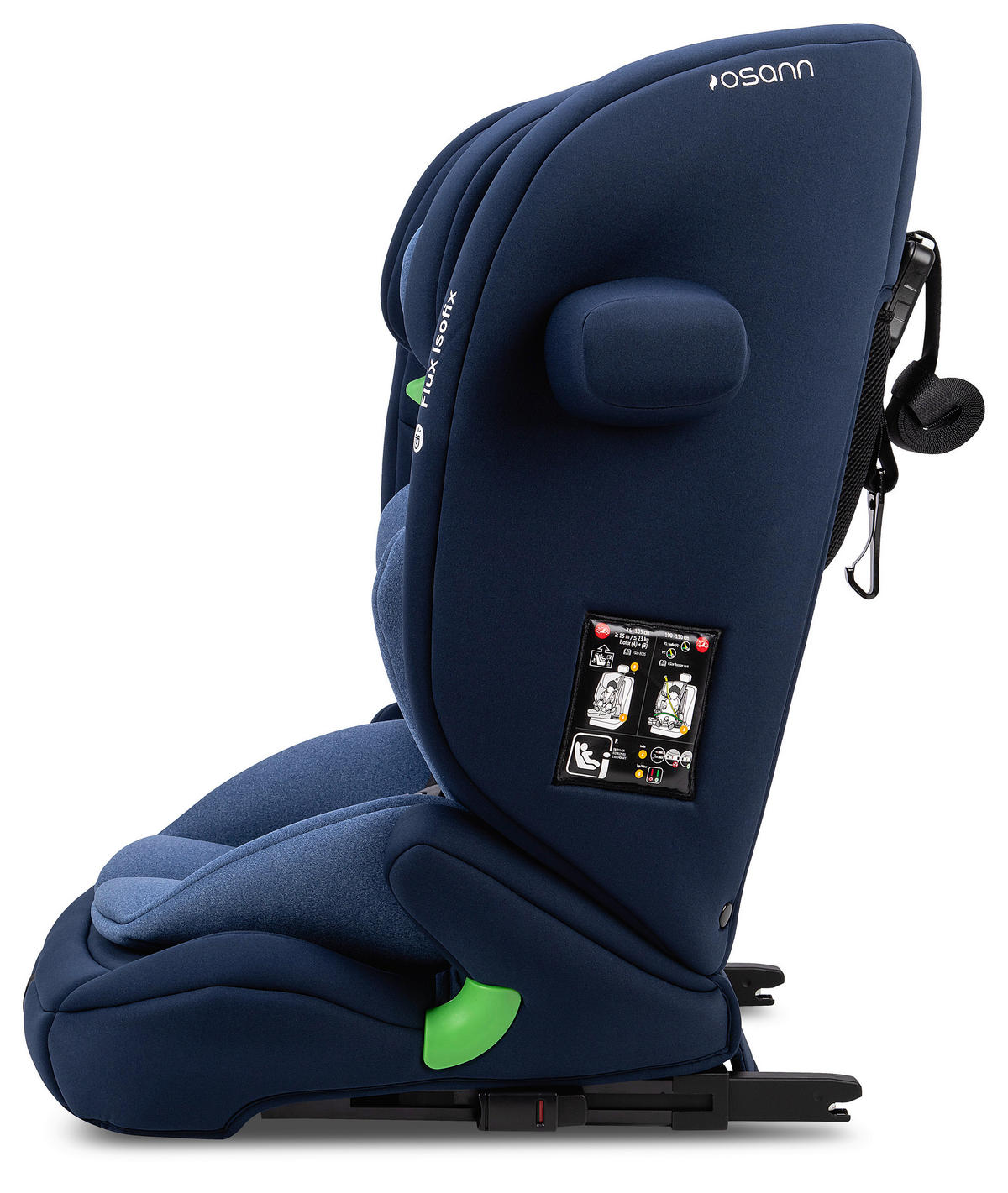 KINDERAUTOSITZ FLUX ISOFIX ECE R 129 i-SIZE  - Blau/Dunkelblau, Basics, Kunststoff/Textil (44/61,5/47cm) - Osann