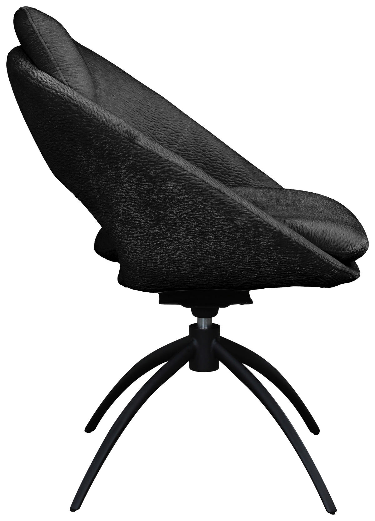 STUHL - Schwarz/Grau, Design, Textil/Metall (69/87,5/66,5cm) - Belluti