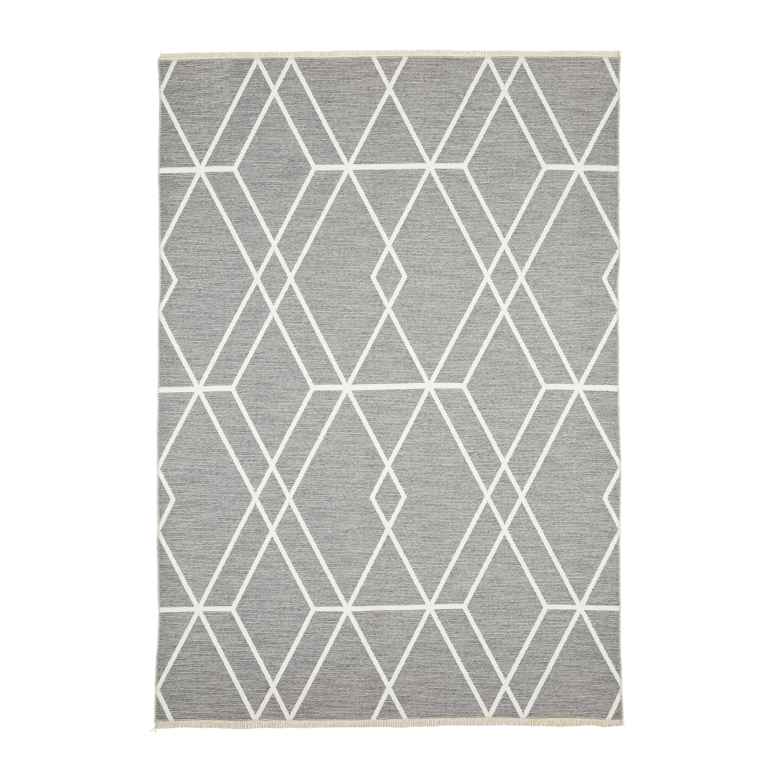 TEPIH NISKOG TKANJA 80/150 cm   siva, bijela, taupe  Olivia  - bijela/siva, Lifestyle, tekstil (80/150cm) - Novel