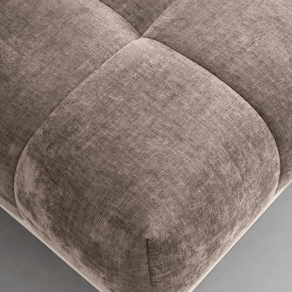 HÖRNSOFFA i cappuccino  - cappuccino/svart, Modern, metall/textil (262/67-87/184cm) - MID.YOU