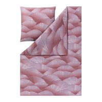 BETTWÄSCHE 2-teilig Alba Flanell 135/200 cm  - Aubergine, Design, Textil (135/200cm) - Estella