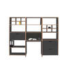 MINI-OFFICE in verschiedenen Holz-Dekoren erhältlich, Beimöbel erhältlich Buchefarben, Anthrazit - Anthrazit/Buchefarben, MODERN, Holzwerkstoff (228/50/179,1cm) - Tojo