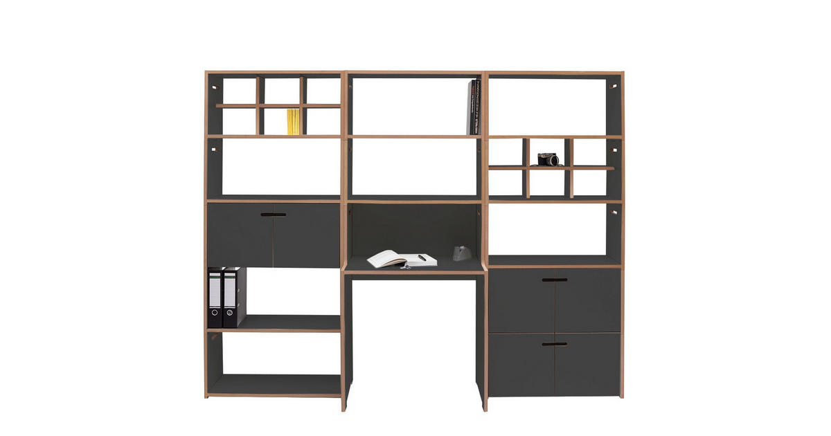 Tojo MINI-OFFICE Beimöbel erhältlich, in verschiedenen Holz-Dekoren ...