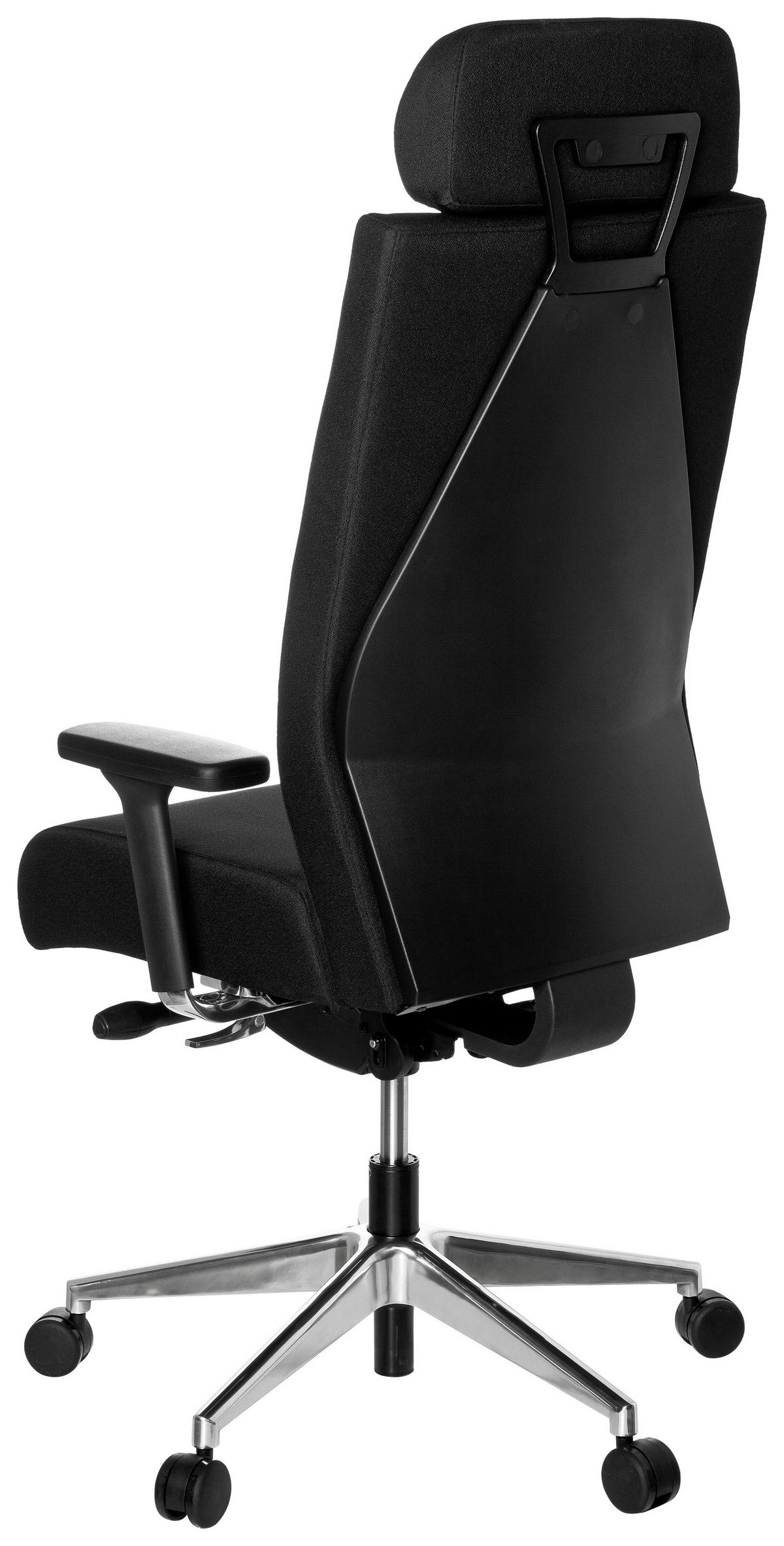 DREHSTUHL Flachgewebe Schwarz  - Alufarben/Schwarz, MODERN, Kunststoff/Textil (59/138/49cm) - MID.YOU