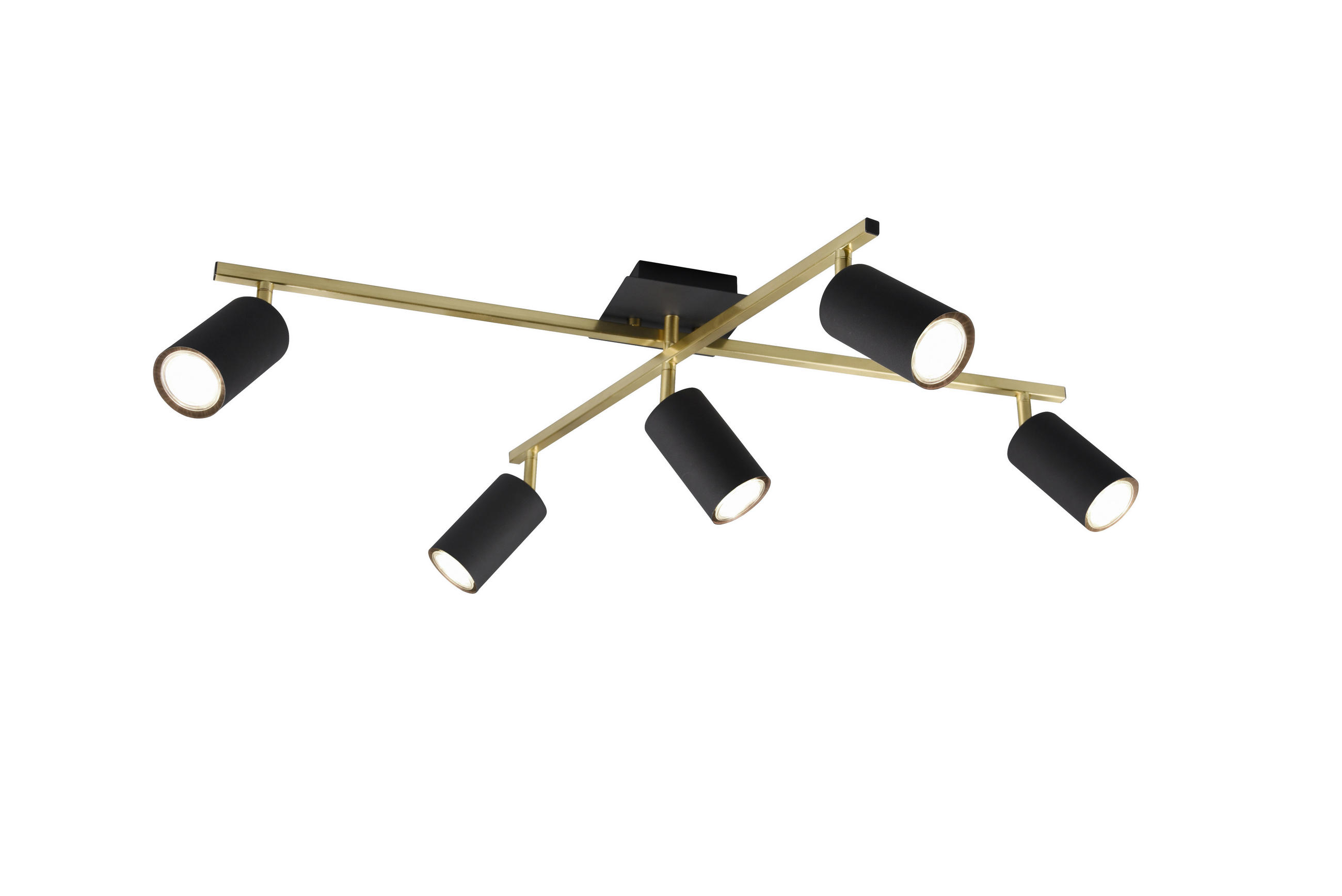 STRAHLER 77,4/57,4/22,4 cm   - Goldfarben/Schwarz, Basics, Metall (77,4/57,4/22,4cm) - Trio Leuchten