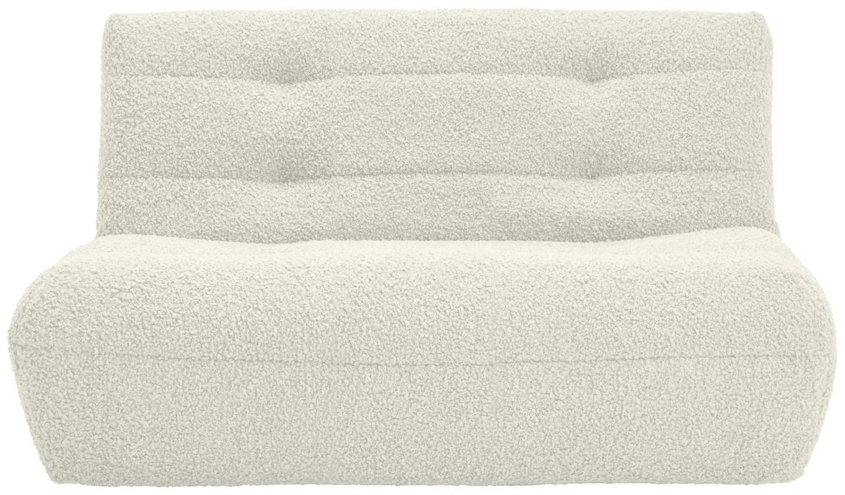 SCHLAFSOFA Teddystoff Weiß  - Schwarz/Weiß, KONVENTIONELL, Kunststoff/Textil (150/85/100cm) - Carryhome