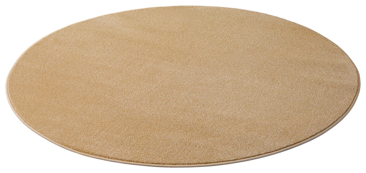 WEBTEPPICH  Wohnzimmer 160 cm Vegas Sandfarben rund  - Sandfarben, Basics, Textil (160cm) - Esprit