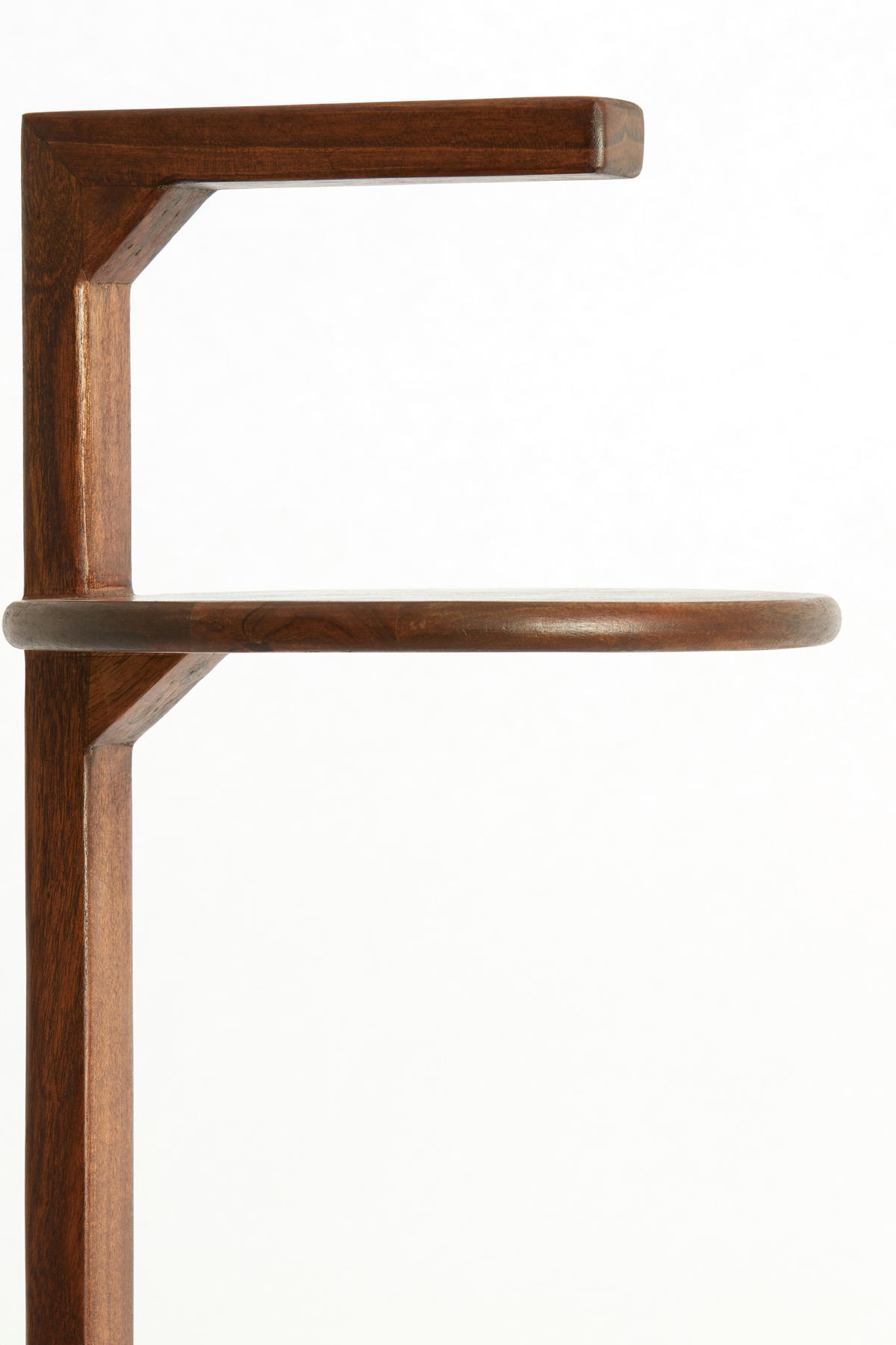 BEISTELLTISCH 26/26/77 cm DELMINO Akazie Braun rund  - Braun, Trend, Holz (26/26/77cm) - Light & Living