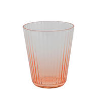BECHER    - Transparent/Aprikose, Basics, Kunststoff (8,5/10cm) - Ambia Home