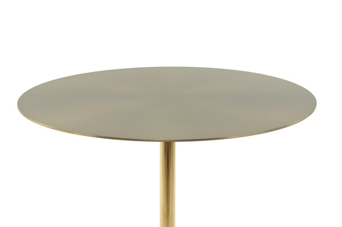 BEISTELLTISCH Weiß, Goldfarben  - Goldfarben/Weiß, Design, Glas/Stein (40 cm/53 cm/40 cmcm) - Kayoom