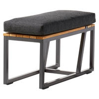 LOUNGETISCH 69/32/35 cm Metall, Textil  - Grau, Basics, Holz/Textil (69/32/35cm) - Sieger