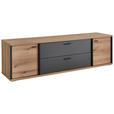 LOWBOARD  in 205/57,9/50 cm  - Eichefarben/Dunkelgrau, KONVENTIONELL, Holzwerkstoff/Kunststoff (205/57,9/50cm) - Xora