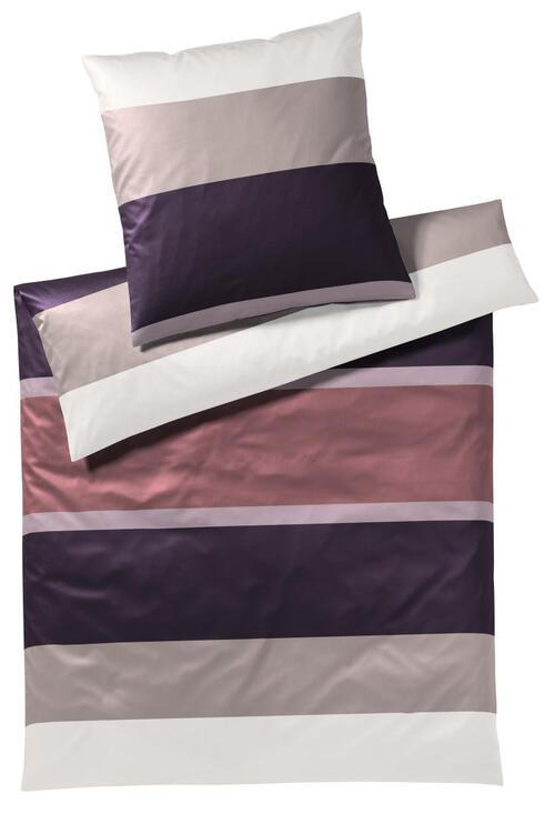 BETTWÄSCHE Mood Makosatin 135/200 cm  - Aubergine, Basics, Textil (135/200cm) - Joop!