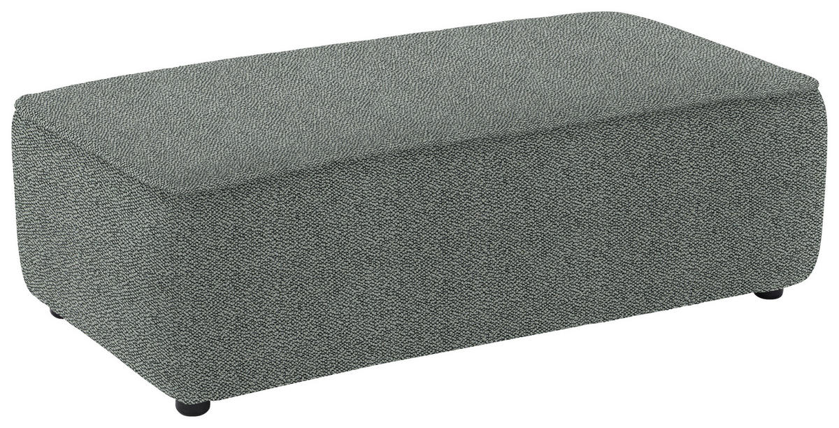ECKSOFA in Flachgewebe Hellgrau  341/164 cm  - Hellgrau/Schwarz, Design, Kunststoff/Textil (341/164cm) - W.Schillig