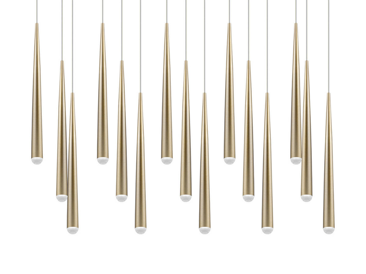 LED-PENDELLEUCHTE 100/20/150 cm    - Goldfarben, Design, Metall (100/20/150cm) - Trio Leuchten