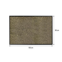 SZENNYFOGÓ SZŐNYEG - világosbarna, Basics, műanyag/textil (90/150cm)