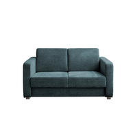 SCHLAFSOFA Mikrofaser Türkis  - Türkis/Chromfarben, Basics, Kunststoff/Textil (159/88/87cm) - Livetastic